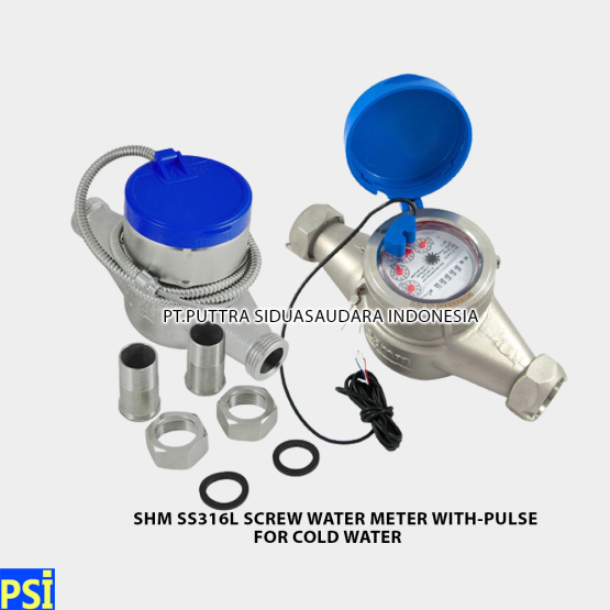 SHM STAINLESS STEEL FLOW METERS WITH PULSE COLD WATER, SHM SS316L SCREW FLOW METER