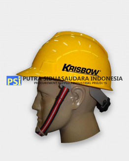 KRISBOW HELMET FRONT BRIM CHINSTRAP WITH LOGO