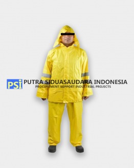 Krisbow Rainsuit PVC Yellow