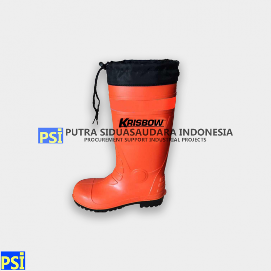 KRISBOW SAFETY BOOTS ORANGE WITH LOGO