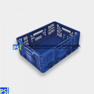 Krisbow Foldable Basket Blue 49x19x36cm