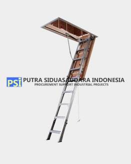 Krisbow Ladder Attic Folding Aluminium AH2210