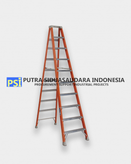 Krisbow Ladder Step 10 Ft / 3.0 Mtr Fiber Orange