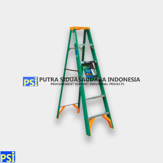 Krisbow Ladder Step 6 Ft / 1.8 Mtr Fiber Green